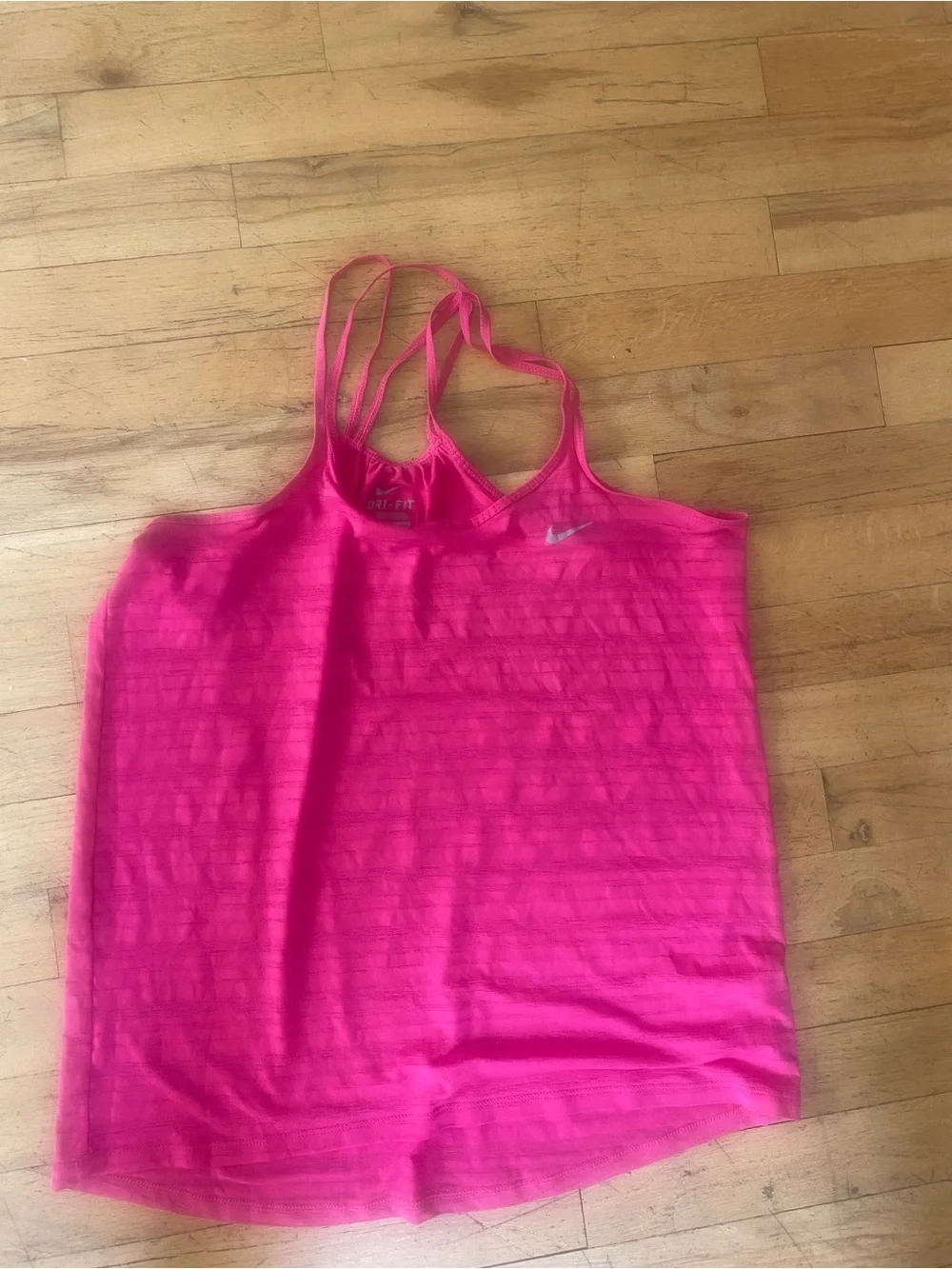 Nike dri-fit hot pink racer back tank top. Size small